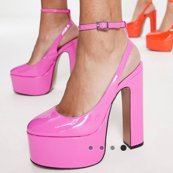 Barbie Pink Platform Heels-NWT! - Picture 4 of 4